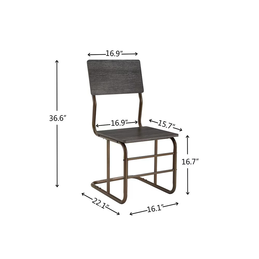 Modern 5-Piece Dining Set – Wood Table with 4 Chairs for Home, Kitchen & Dining Room