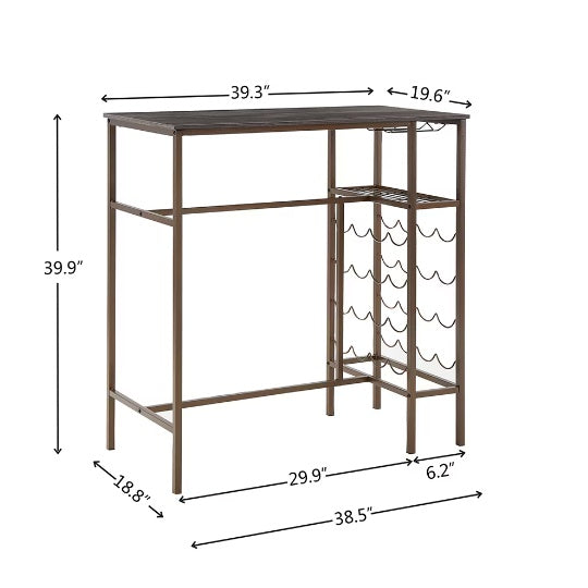 Stylish 3-Piece Bar Table and Stool Set – Ideal for Kitchen & Dining Room