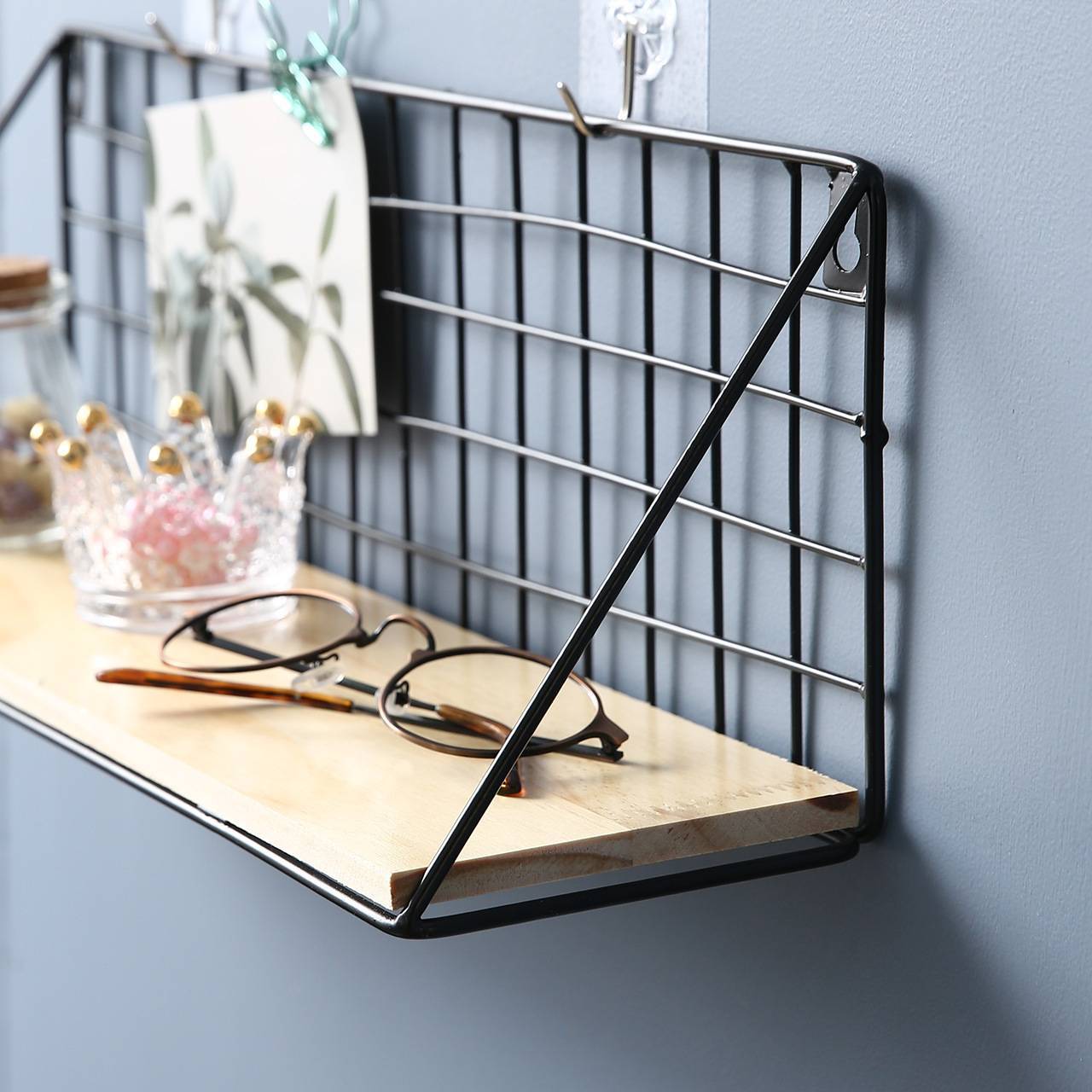 Decorative Wall Storage Shelves – Ideal for Dormitory & Bedroom